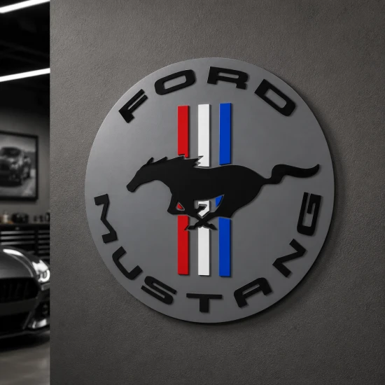 mustang ford 3D logo plexi a1.png